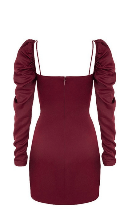 Square neck slim dress styleofcb 