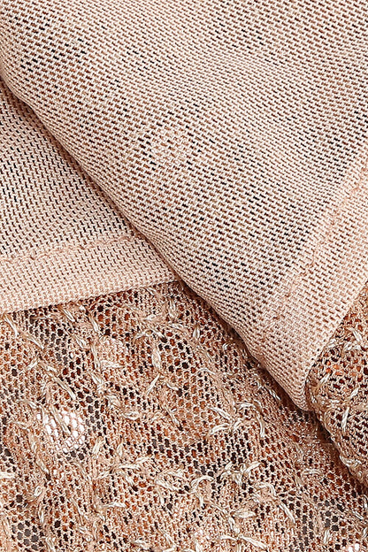 STRAPPY SEQUINS SLIT MIDI DRESS IN GOLD Sequins Dress styleofcb 