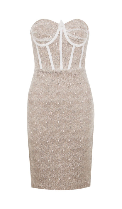 WHIRE LACE CROSET DRESS styleofcb 