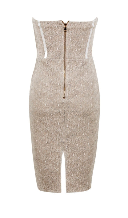 WHIRE LACE CROSET DRESS styleofcb 