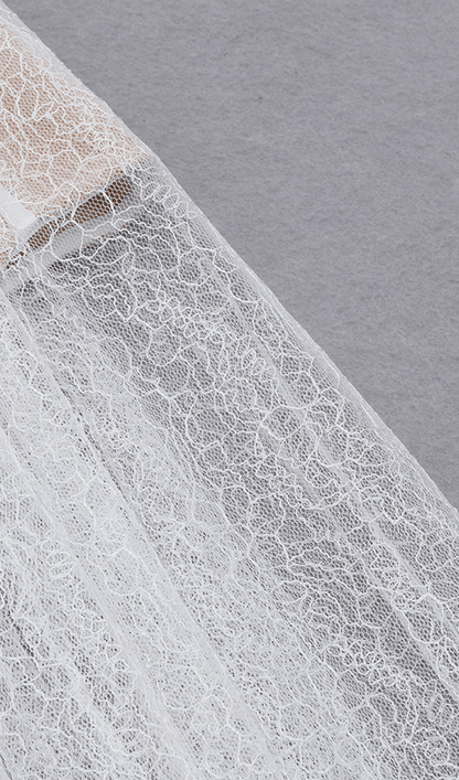 WHITE LACE STITCHING MAXI DRESS styleofcb 