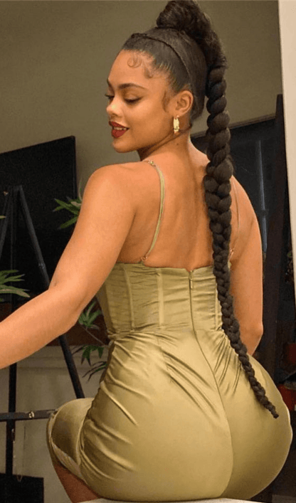 ZEE OLIVE SLIP DRESS
