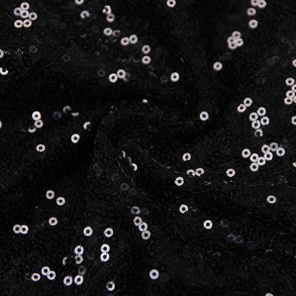 BLACK SEQUIN FEATHER TRIM BLAZER DRESS Dresses styleofcb 